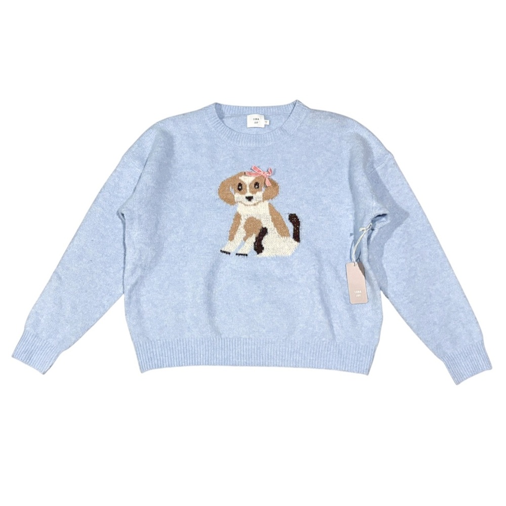 Anthropologie Luna Ivy Puppy w 3D Bow Sweater
